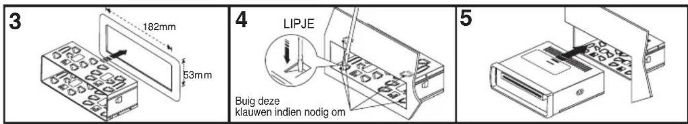 3 182mm 53mm 4 LIPJE Buig deze klauwen indien nodig om 5
