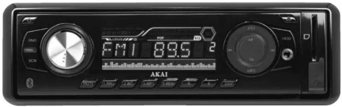 AKAI FMT 89.5 2 PDP EQ MOD STK TA A/PS NOTE PAU 2 INT 3 RPT 4 RDAI 5 6 DISP
