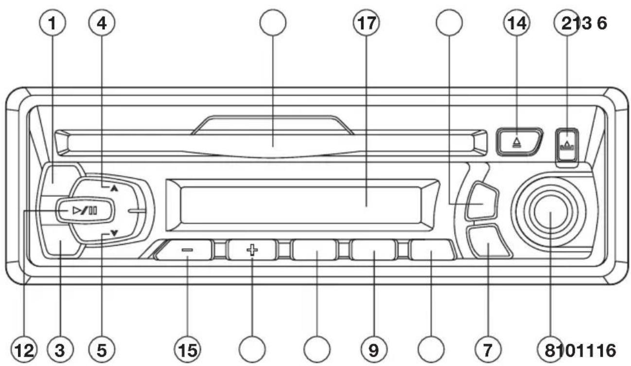 Marquant MCR637 - BEDIENINGSTOETSEN - 1