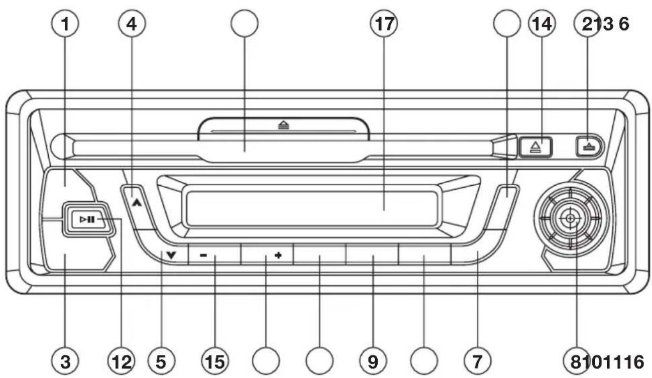 Marquant MCR633 - BEDIENINGSTOETSEN - 1
