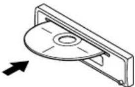 JVC KDS6060 - Insert a CD into the loading slot. - 1