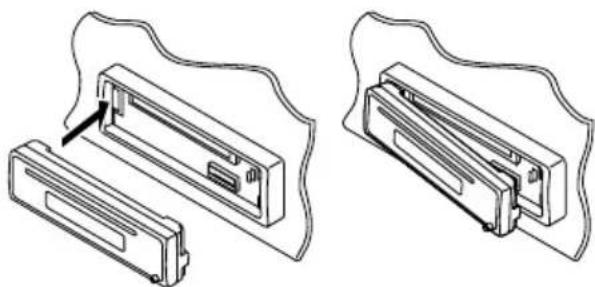 JVC KDS6060 - Comment attacher le panneau de commande - 1