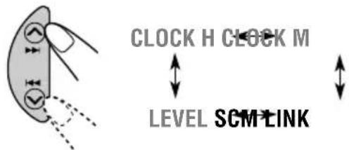 CLOCK H CLOCK M LEVEL SCM LINK