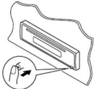 JVC KDS6060 - Detaching the control panel - 1