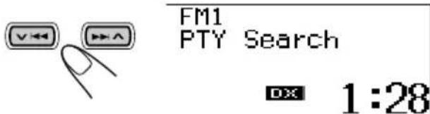 JVC KDSH9102 - Start PTY search for your favorite programme. - 1