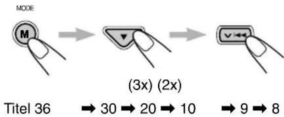 JVC KDSH9102 - Zum Schnellen Wechsel zu einem bestimmten Titel - 2