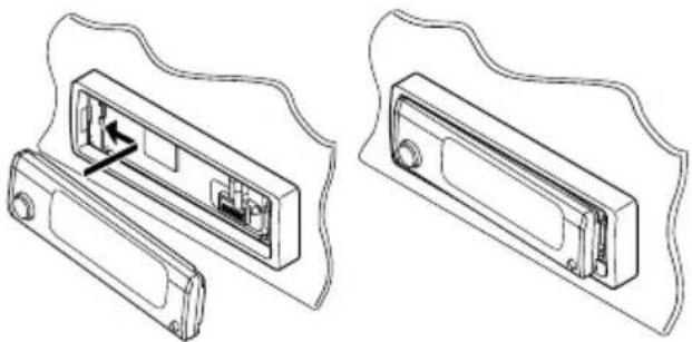 JVC KDSH9102 - Anbringen der Schalttafel - 1
