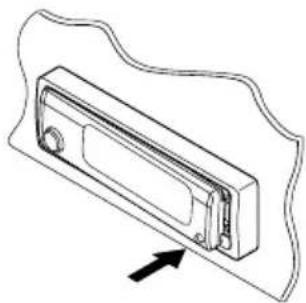 JVC KDSH9102 - Press the right side of the control panel to fix it to the panel holder. - 1