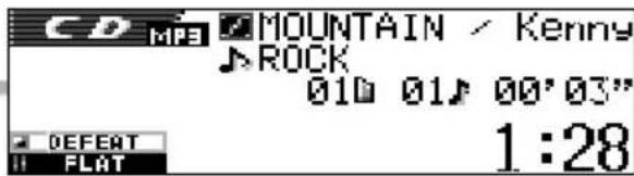 JVC KDSH9102 - - Uhrzeit wird hervorgehoben: - 1