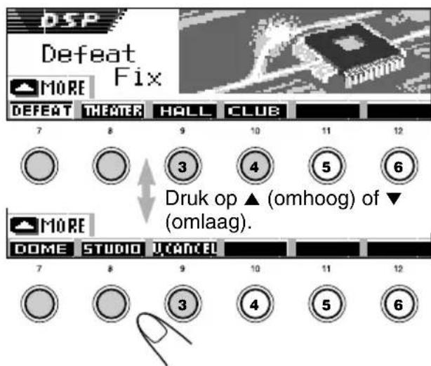 JVC KDSH9102 - Druk op een cijfertoets om een van de DSP-functionsuit de op het display getoonde lijst te kiezen. - 1