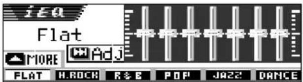 JVC KDSH9102 - Drücken Sie 2x auf die Taste SEL (Auswahl), um den Klang-Einstellbildschirm anzuzeigen. - 2