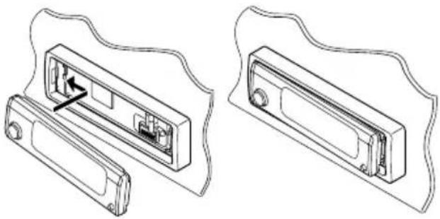 JVC KDSH9102 - Fixation du panneau de commande - 1
