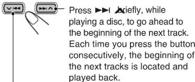 JVC KDSH9102 - To go to the next or previous tracks - 1