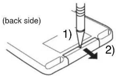 JVC KDSH9102 - Remove the battery holder. - 1