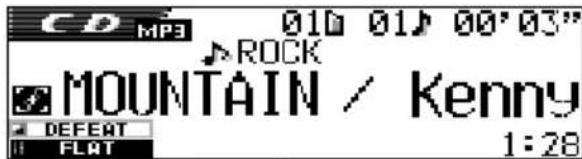 JVC KDSH9102 - - Albumname/Interpret oder Verzeichnisname wird hervorgehoben: - 1