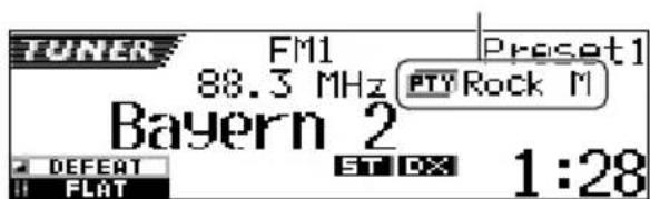 JVC KDSH9102 - Der Programmsendername (PS) ist hervorgehoben: - 1