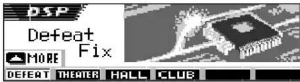 JVC KDSH9102 - Drücken Sie einmal die Taste SEL (Auswahl), um den DSP-Modus-Ausbwbildschirm anzuzeigen. - 2