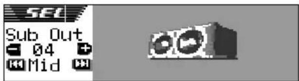 JVC KDSH9102 - Um den Subwoofer-Ausgangspegel einzustellen—Sub Out: - 2