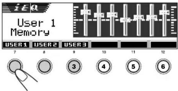 JVC KDSH9102 - Press number button 1, 2 or 3 to select one of the user sound modes (USER 1, USER 2, or USER 3) you want to store into. - 1
