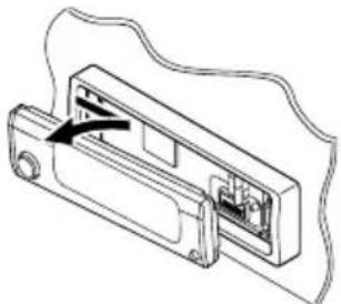 JVC KDSH9102 - Bewegen Sie das Bedienfeld nach rechts und ziehen Sie es dann aus dem Gerät. - 1