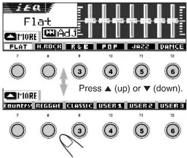 JVC KDSH9102 - Press the number button to select one of the sound modes listed on the display. - 1
