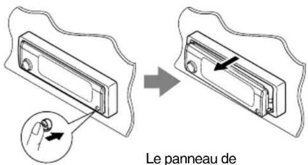 JVC KDSH9102 - Détachment du panneau de commande - 1