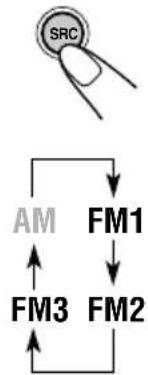 JVC KDSH9102 - Select the FM band (FM1-3) you want to store FM stations into. - 1