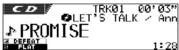 JVC KDSH9102 - While playing an audio CD or a CD Text disc: - 3