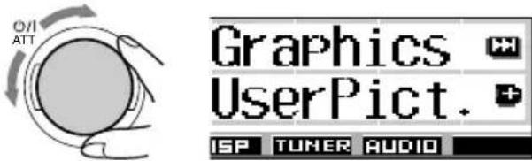 JVC KDSH9102 - Choisissez "UserMovie", "UserSlide" ou "UserPict". - 1