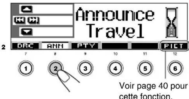 JVC KDSH9102 - Pourmettre en service I'attente de réception d'announce - 2