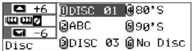 JVC KDSH9102 - Auswahl einer CD mit Hilfe der Namenlisten - 2