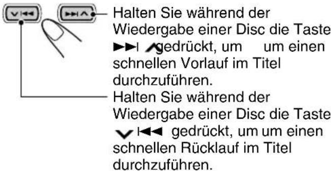 JVC KDSH9102 - Zum Schnellen Vor- oder Rücklauf des Titels - 1