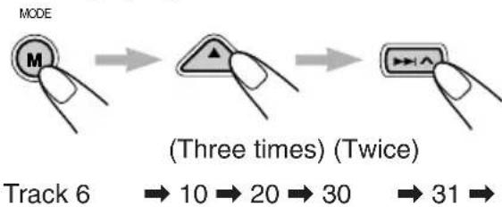 JVC KDSH9102 - How to go to the desired track quickly - 1