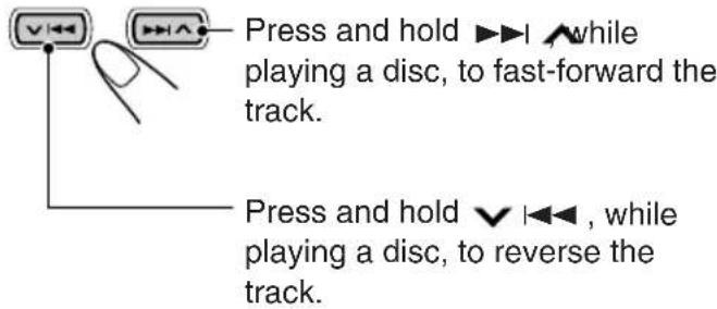 JVC KDSH9102 - To fast-forward or reverse the track - 1