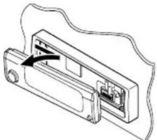 JVC KDSH9102 - Move the control panel to the right, then pull it out of the unit. - 1