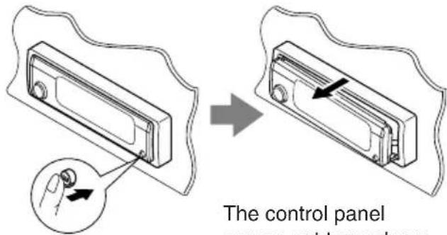 JVC KDSH9102 - Unlock the control panel. - 1