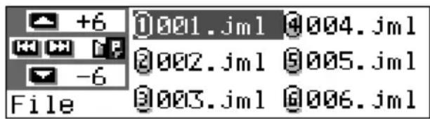 JVC KDSH9102 - Show the name list of the files included in the selected folder. - 3