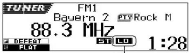 JVC KDSH9102 - To tune in FM stations only with strong signals—LO/DX (Local/Distant) - 4
