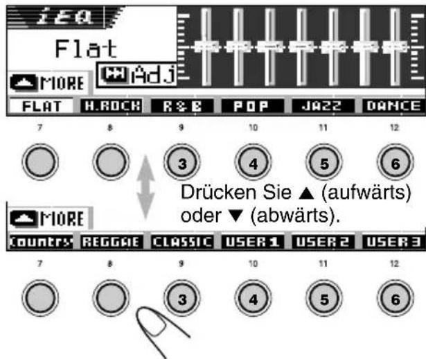 JVC KDSH9102 - Drucken Sie die Zifferntaste, um einen der auf dem Display angezeigten Klangmodi auszuwahlen. - 1