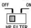 ALPINE MRXV60 - Commutateur selecteur du mode de transfert (HP FILTER) (MRX-V60 uniquement) - 1
