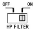 ALPINE MRXV60 - Commutateur selecteur du mode de transfert (HP FILTER) (MRX-V60 uniquement) - 2