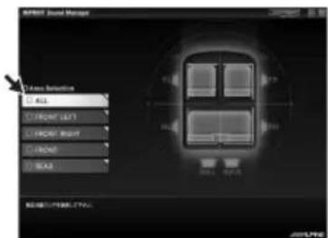 ALPINE KTX100EQ - Wahlen Sie im IMPRINT SOUND MANAGER-Bildschirm eines der Bereichsauswahl-ELEMENTE, das gemessen werden soll, durch einen Doppelklick aus. - 1