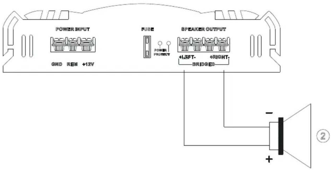 MAC AUDIO MPX 2500 - HÖGTALARANSLUTNINGAR - 1