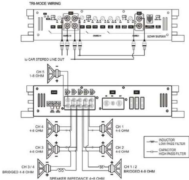 Ground Zero GZHA 5125 X - Connecting the speaker - GZHA 2350XII - 14