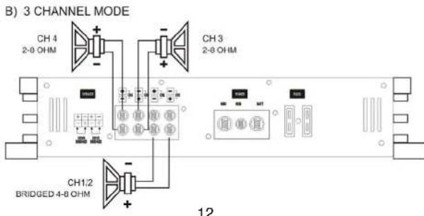 Ground Zero GZHA 2350 X - Connecting the speaker - GZHA 2350XII - 7