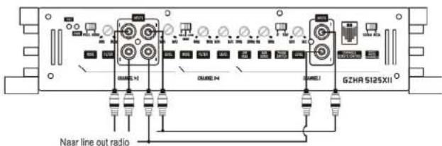 Ground Zero GZHA 2350 X - Luidspreker aansluitingen - GZHA 2350X11 - 12