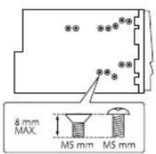 KENWOOD DPX206U - Installeren zonder montagehuls - 1
