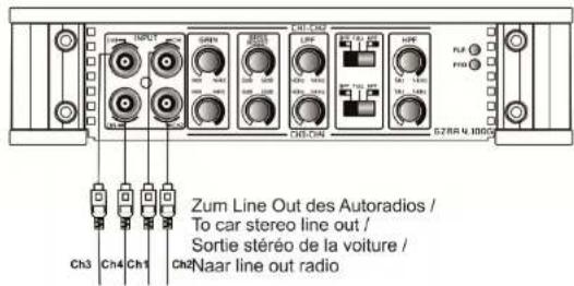 Ground Zero GZRA 2200 X - Lautsprecher Anschluss fur Trimode Betrieb - Bemerkungen - 7