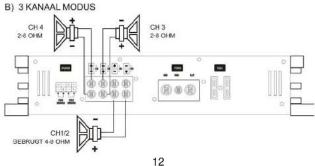 Ground Zero GZHA 4150 X - Luidspreker aansluitingen - GZHA 2350XII - 7