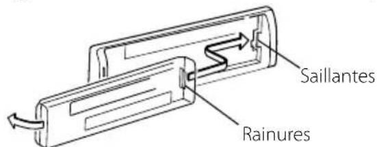 KENWOOD KDCW311G - Remise en place de la façade - 1